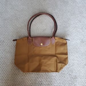 Longchamp Le Pliage Small Brown Shoulder Tote Bag